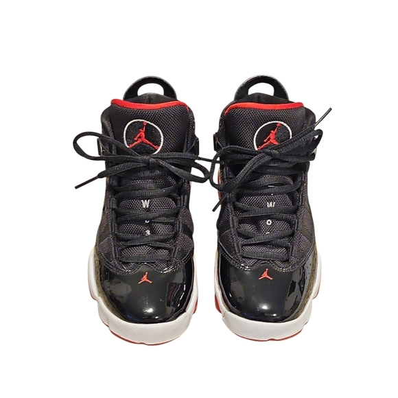 Nike Black and Red High-Top Sneakers - Picture 3 of 7